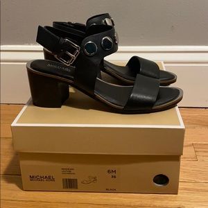 Never worn! Michael Kors Reggie Mid Sandals